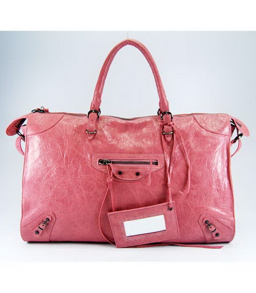 Balenciaga Papier grande borsa in pelle di agnello rosa